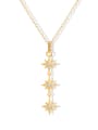 thumb 925 Sterling Silver Cubic Zirconia Star Dainty Tassel Necklace 0