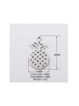 thumb Stainless steel  Hollow pineapple pendant 2