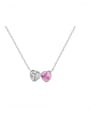 thumb 925 Sterling Silver Cubic Zirconia Bowknot Dainty Necklace 0