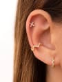 thumb 925 Sterling Silver Geometric Stud Earring 1