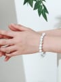 thumb White turquoise Minimalist Handmade Beaded Bracelet 1