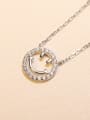 thumb 925 Sterling Silver Cubic Zirconia Smiley Minimalist Necklace 2
