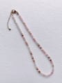 thumb N-STPE-0005 Natural  Gemstone Crystal Beads Chain Handmade Beaded Necklace 4
