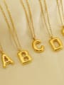 thumb Titanium Steel Letter Necklace With 26 letters 0