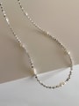 thumb HematiteFreshwater Pearl Geometric Dainty Beaded Necklace 0