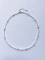 thumb N-PEMT-0015  Natural  Gemstone Crystal Chain Handmade Beaded Necklace 0