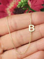 thumb Titanium Steel Minimalist 26 Letter Necklace 1