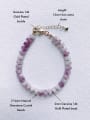 thumb Natural  Gemstone Crystal Beads Chain  Minimalist Handmade Beaded Bracelet 3