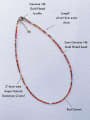thumb N-STMT-0002 Natural Round Shell Beads Chain Handmade Beaded Necklace 2