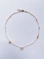 thumb N-MIX-0003 Natural Round Shell Beads Chain Irregular Handmade  Beaded Necklace 2