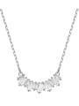 thumb Alloy austrian Crystal White Dainty Necklace 0