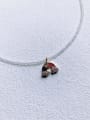 thumb N-DIY-011 Gemstone Crystal  Chain Rainbow Pendant Minimalist handmade Beaded Necklace 0