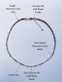 thumb N-STMT-0005 Natural Round Shell Beads Chain Handmade Beaded Necklace 2
