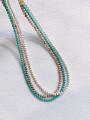 thumb N-STMT-001 Natural  Gemstone Crystal Chain Handmade Beaded Necklace 0