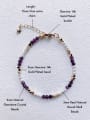 thumb B-ST-007 Natural  Gemstone Crystal Beads Chain Irregular Minimalist Handmade Beaded Bracelet 2