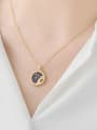 thumb 925 Sterling Silver Shell Constellation Dainty Initials Necklace 2