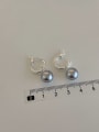 thumb Alloy Imitation Pearl Geometric Dainty Drop Earring 3