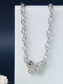 thumb 925 Sterling Silver Butterfly Choker Necklace 0