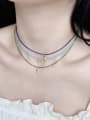thumb N-DIY-007 Natural Stone Chain  Star Pendant Minimalist handmade Beaded Necklace 1