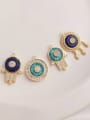 thumb N-DIY-0025 Natural  Gemstone Crystal Beads Chain Palm Pendant Handmade Beaded Necklace 4