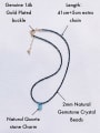 thumb N-ST-0008 Natural  Gemstone Crystal Chain Water Drop Bohemia Handmade Beaded Necklace 3