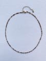 thumb N-ST-0044 Natural Gemstone Crystal Beads Chain Handmade Beaded Necklace 0