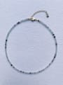 thumb N-ST-0028 Natural  Gemstone Crystal Chain Bohemia Handmade Beaded Necklace 0