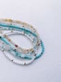 thumb N-STMT-0007  Natural Round Shell Beads Chain Handmade Beaded Necklace 0