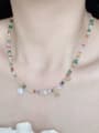 thumb N-MIX-0008 Natural  Gemstone Crystal  Multi Color  Bead Handmade  Beaded Necklace 1