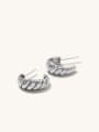 thumb Stainless steel Geometric Dainty Drop Earring With two color 0