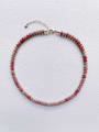 thumb N-STMT-0013  Natural Round Shell Beads Chain Handmade Beaded Necklace 0