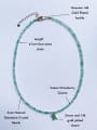 thumb N-DIY-0027 Natural  Gemstone Crystal Bead Chain Multi Color Geometric Pendant Handmade Beaded Necklace 2