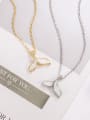 thumb Brass Big tail fishtail Shell Necklace 1