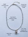 thumb EAR-001 Natural Stone Chain Bear Pendant Cute Handmade Beaded Necklace 3