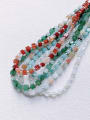 thumb N-STPE-0012 Natural Gemstone Crystal Beads Chain Handmade Beaded Necklace 0
