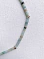 thumb N-STMT-0012 Natural Round Shell Beads Chain Handmade Beaded Necklace 3