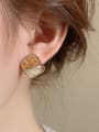 thumb Alloy Crystal Square Vintage Stud Earring 1