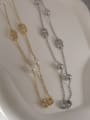 thumb Brass Long Strand shell pearl Necklace 0