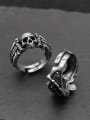 thumb 925 Sterling Silver Skull Ring With adjustable 0