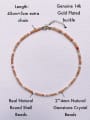 thumb N-STSH-0005 Natural  Gemstone Crystal Beads Chain  Handmade Beaded Necklace 2
