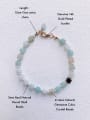 thumb Natural  Gemstone Crystal Beads Chain  Minimalist Handmade Beaded Bracelet 2