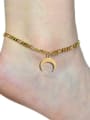 thumb Stainless steel Moon Hip Hop  Anklet 1