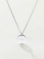 thumb custom 925 sterling silver round minimalist initials necklace 0