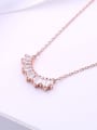 thumb Alloy austrian Crystal White Dainty Necklace 4