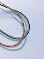 thumb N-STMT-0002 Natural Round Shell Beads Chain Handmade Beaded Necklace 0