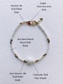 thumb B-PE-001 Natural Round Shell Beads Chain Handmade Beaded Bracelet 2