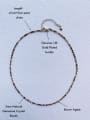 thumb N-ST-0044 Natural Gemstone Crystal Beads Chain Handmade Beaded Necklace 2