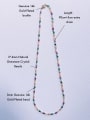 thumb N-STMT-0015 Natural Gemstone Crystal Beads Double Layer Handmade Beaded Necklace 2