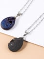 thumb Black Stone + Water Drop Artisan Necklace 0