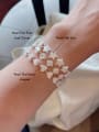 thumb Pearl Falt Star Shell Heart Handmade Beaded Bracelet 2